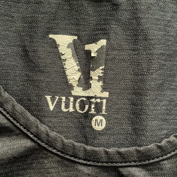 Vuori Men's Tradewind Performance Tank Top Size M Sleeveless Pocket Black EUC - Picture 7 of 10